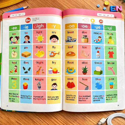 📚 Smart Phonics Sound Book – Learn to Read with Audio 🔊